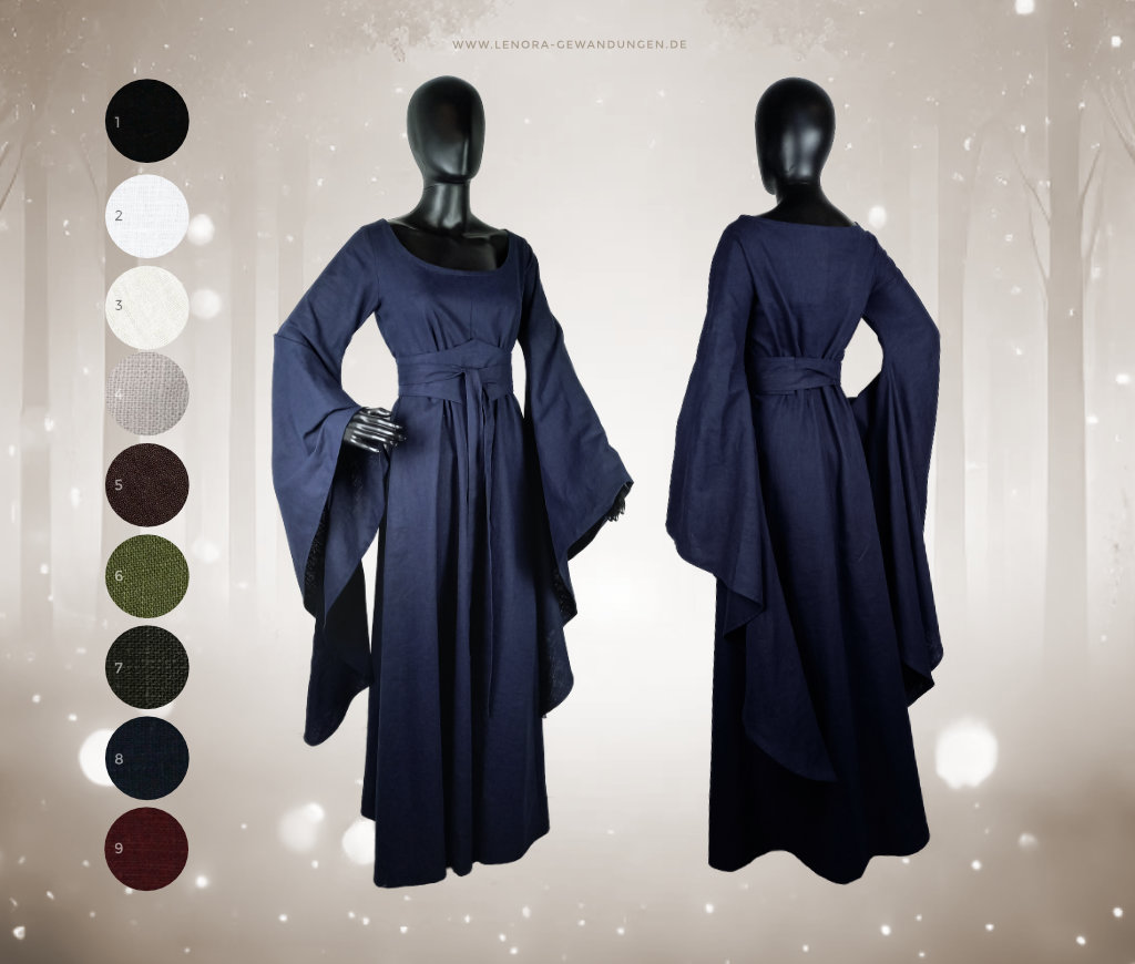 Lenora Leinen Mittelalter Kleid